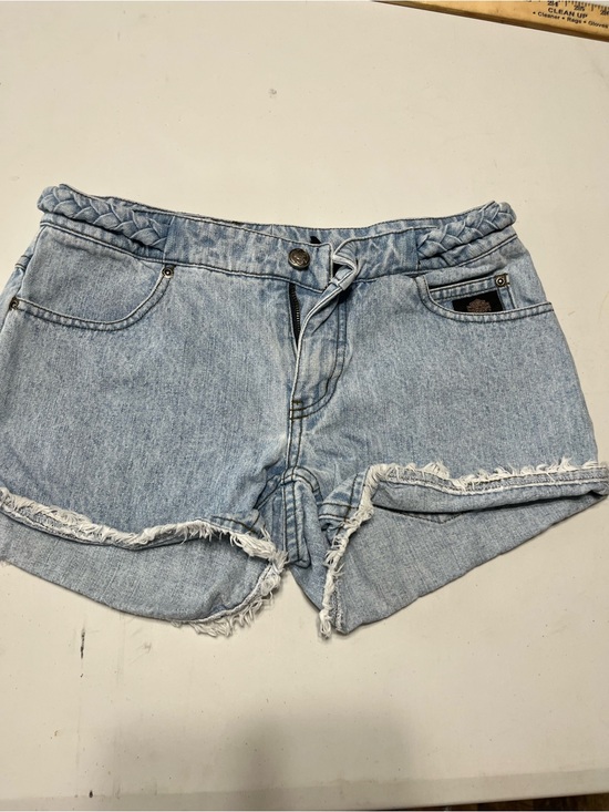 Harley-Davidson Pants - Harley-Davidson Light Blue Distressed Denim Shorts 2